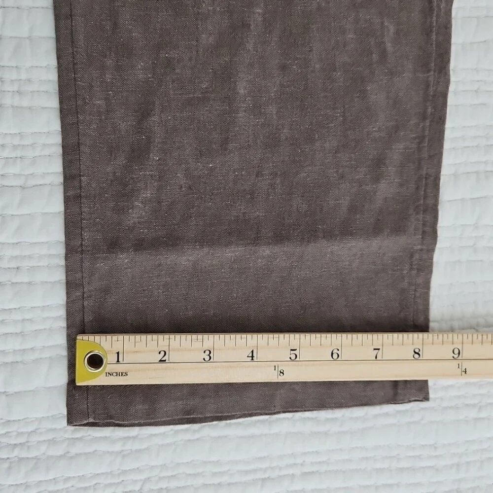 H&M Men's‎ Linen Blend Jogger Men's XXL Brown Drawstring Elastic EUC Lightweight